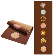 Load image into Gallery viewer, Lotus Pattern Suede TPE Yoga Mat Pad Non-Slip Slimming Exercise Fitness Gymnastics Mat Body Building Esterilla Pilates, 6 MM