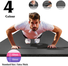 Load image into Gallery viewer, Yoga Mat For Men NBR Non-slip Exercise Tapete Gymnastics Fitness Mats 15MM Sport Pad With Bandages, 185X80 Big Size Gym Workout