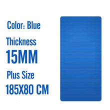 Load image into Gallery viewer, Yoga Mat For Men NBR Non-slip Exercise Tapete Gymnastics Fitness Mats 15MM Sport Pad With Bandages, 185X80 Big Size Gym Workout