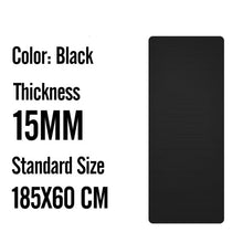 Load image into Gallery viewer, Yoga Mat For Men NBR Non-slip Exercise Tapete Gymnastics Fitness Mats 15MM Sport Pad With Bandages, 185X80 Big Size Gym Workout