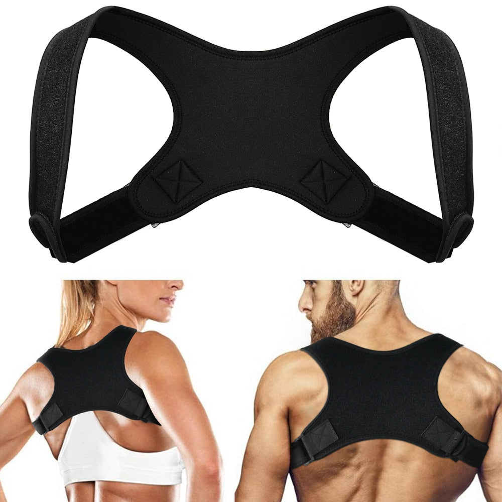 Posture Corrector Clavicle Spine Back Shoulder Lumbar Brace Support Belt Posture Correction Unisex