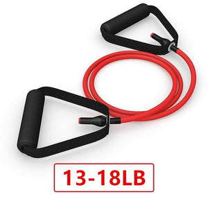 Resistance Bands with Handles Yoga Pull Rope Elastic Fitness Exercise Tube Band for Home Workouts Strength Training, 5 Levels