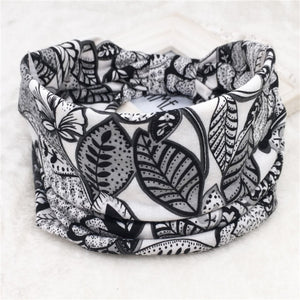 Cotton Women Headpiece Stretch Hot Sale Turban Hair Accessories 1PC Headwear Yoga Run Bandage Hair Bands Headbands Wide Headwrap