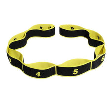 Cargar imagen en el visor de la galería, Yoga Pull Strap Belt Polyester Latex Elastic Latin Dance Stretching Band Loop Yoga Pilates GYM Fitness Exercise Resistance Bands