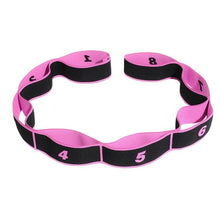 Cargar imagen en el visor de la galería, Yoga Pull Strap Belt Polyester Latex Elastic Latin Dance Stretching Band Loop Yoga Pilates GYM Fitness Exercise Resistance Bands
