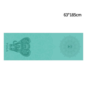Hot Yoga Mat Towel 185*63cm Printed Yoga Towel Non slip Fitness Workout Mat Cover For Pilates Gym Yoga Blankets