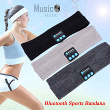 Load image into Gallery viewer, Wireless Bluetooth Music Headphones Headband Knits Sleeping Headwear Unisex Sports Speaker Headset For Workout, Jogging, Yoga
