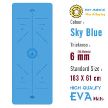 Load image into Gallery viewer, Yoga Mat 183*60cm Premium NBR  Pilates Exercise Tapete Gymnastics Dance Mats Yoga Gym Supply DIY Print, 20mm Super Thick Fitness