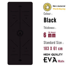 Load image into Gallery viewer, Yoga Mat 183*60cm Premium NBR  Pilates Exercise Tapete Gymnastics Dance Mats Yoga Gym Supply DIY Print, 20mm Super Thick Fitness