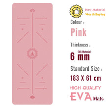 Load image into Gallery viewer, Yoga Mat 183*60cm Premium NBR  Pilates Exercise Tapete Gymnastics Dance Mats Yoga Gym Supply DIY Print, 20mm Super Thick Fitness