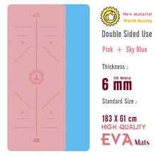 Load image into Gallery viewer, Yoga Mat 183*60cm Premium NBR  Pilates Exercise Tapete Gymnastics Dance Mats Yoga Gym Supply DIY Print, 20mm Super Thick Fitness