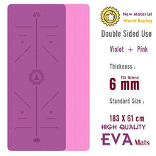 Load image into Gallery viewer, Yoga Mat 183*60cm Premium NBR  Pilates Exercise Tapete Gymnastics Dance Mats Yoga Gym Supply DIY Print, 20mm Super Thick Fitness