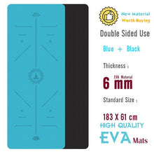 Load image into Gallery viewer, Yoga Mat 183*60cm Premium NBR  Pilates Exercise Tapete Gymnastics Dance Mats Yoga Gym Supply DIY Print, 20mm Super Thick Fitness