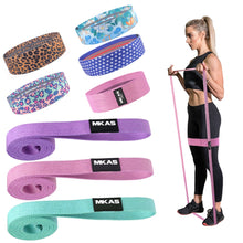 Cargar imagen en el visor de la galería, long Booty Band Hip Circle Loop Resistance Band Workout Exercise for Legs Thigh Glute Butt Squat Bands Non-slip Design