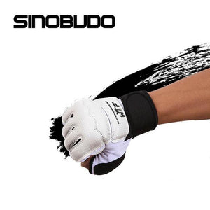 SINOBUDO Taekwondo Equipment WTF Approve Palm Protector Guard Gear Karate Boxing Judo Martial Arts Hand Ankle Gloves Protector Adult kids