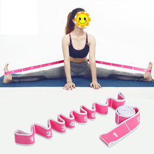 Cargar imagen en el visor de la galería, Yoga Pull Strap Belt Polyester Latex Elastic Latin Dance Stretching Band Loop Yoga Pilates GYM Fitness Exercise Resistance Bands