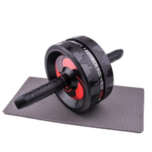 Cargar imagen en el visor de la galería, No Noise Abdominal Wheel Non-slip Ab Roller With Mat&amp;Jump Rope Muscle Trainer For Arm Waist Leg Exercise Gym Fitness Equipment