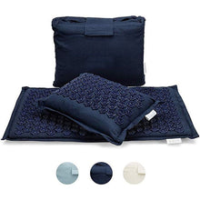 Cargar imagen en el visor de la galería, Nature Linen Coconut palm Massage Yoga mat sport pillow mat with bag Lotus Spike Acupressure Mat Cushion