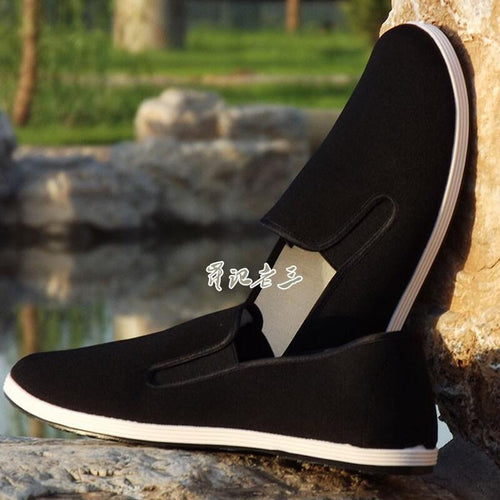 Comfortable Martial Arts Shoes Breathable Wushu Tai Chi Black Cloth Shoes Kung Fu Men Women Eur Size 39-45 For Driving Shoes