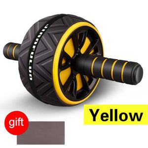 No Noise Abdominal Wheel Non-slip Ab Roller With Mat&Jump Rope Muscle Trainer For Arm Waist Leg Exercise Gym Fitness Equipment