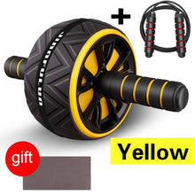 Load image into Gallery viewer, No Noise Abdominal Wheel Non-slip Ab Roller With Mat&amp;Jump Rope Muscle Trainer For Arm Waist Leg Exercise Gym Fitness Equipment