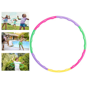 Weighted 8/7 Knots Fitness Hoop Removable PE Hoop Yoga Waist Exercise Slimming Sport Hoop Massage Loop Fitness Circle Indoor Gym