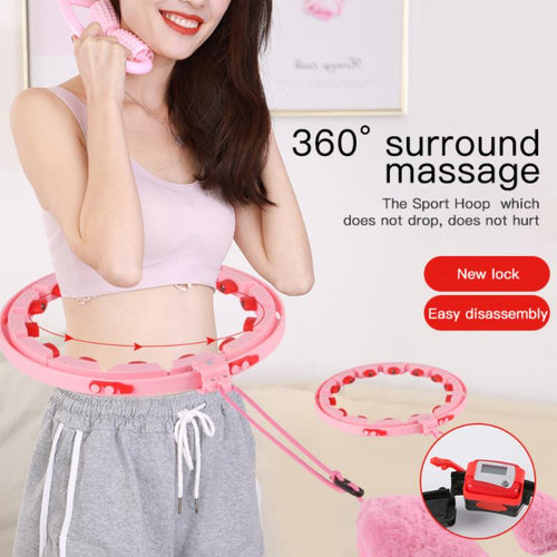 Weighted Hoop, 360° Sport Hoop Yoga Home Fitness Smart Sport Hoops High Quality Training Ring Belly Trainer Abdominal Weight