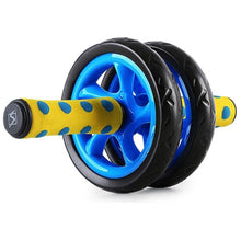 Cargar imagen en el visor de la galería, New Ab Abdominal Exercise Wheel 15CM Tire Gym Equipment Fitness Body Strength Training Double Roller Non-slip Muscle Wheel