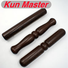 Cargar imagen en el visor de la galería, Natural Polished Smooth Not Paint  Tai Chi Stick  Wenge Wood Tai Chi Ruler Tai Chi Ban Diameter 50mm Length 33CM