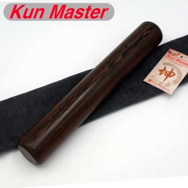 Natural Polished Smooth Not Paint  Tai Chi Stick  Wenge Wood Tai Chi Ruler Tai Chi Ban Diameter 50mm Length 33CM