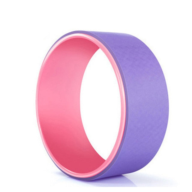 Yoga Wheel TPE Non-Slip Yoga Spine Roller Wheel circle for Back Pain Ain Relief and Improving Backbends Flexibility Training