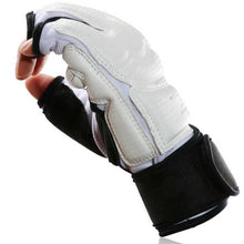 Load image into Gallery viewer, WTF Taekwondo Hand protection gloves Half finger Mittens TKD Foot protector gloves WTF Approved MMA Karate Boxing gloves