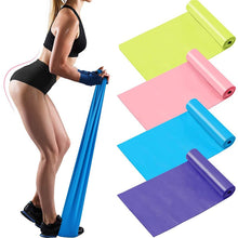 Cargar imagen en el visor de la galería, Yoga Pilates Elastic Resistance Band Exercise Fitness Belt Training Elastic Exercise Fitness Rubber 200cm Natural Rubber Gym
