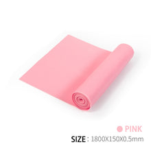 Cargar imagen en el visor de la galería, Yoga Pilates Elastic Resistance Band Exercise Fitness Belt Training Elastic Exercise Fitness Rubber 200cm Natural Rubber Gym