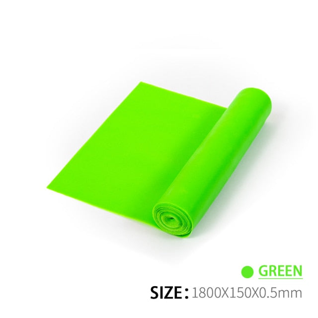 Yoga Pilates Elastic Resistance Band Exercise Fitness Belt Training Elastic Exercise Fitness Rubber 200cm Natural Rubber Gym
