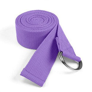Women Yoga Stretch Strap Multi-Colors D-Ring Belt Fitness Exercise Gym Rope Figure Waist Leg Resistance Fitness Bands Yoga Belt
