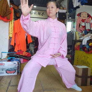 USHINE Taichi uniform cotton 6 colors Wushu kungfu clothing children adult martial arts WingChun suit 110cm-185cm