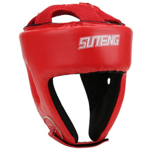 Load image into Gallery viewer, Kick Boxing Helmet PU Leather Men Women Karate Head Guard MMA Sanda Kickboxing Free Fight Training Head Protection Helmet