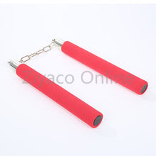 Load image into Gallery viewer, Hot Martial Art Foam Padded Safe Fitness Nunchakus Nunchaku for Kids Children kungFu Beginners Training Red/Blue/Black/Green