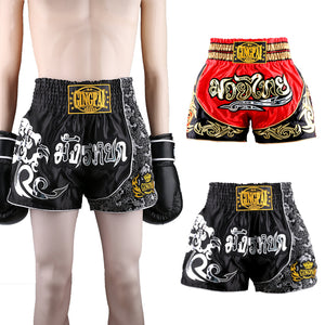 Men boxing shorts good quality MMA trunks for kids martial arts muay thai free combat pants GYM fitness quick dry shorts