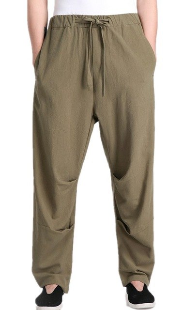 Shanghai Story Chinese traditional national Clothing kungfu pants hakama martial arts pants tai chi pants for men trousers