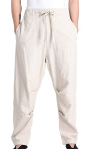 Shanghai Story Chinese traditional national Clothing kungfu pants hakama martial arts pants tai chi pants for men trousers