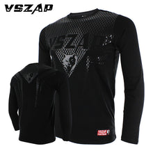 Cargar imagen en el visor de la galería, VSZAP Boxing Jerseys MMA Sharp full sleeve T-shirt combat martial arts fitness clothes wulin wind movement muscle muay Thai