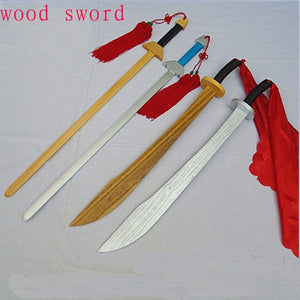 Martial Art Hardwood Long Sword Training Equipment  kung fu staff wooden sword katana