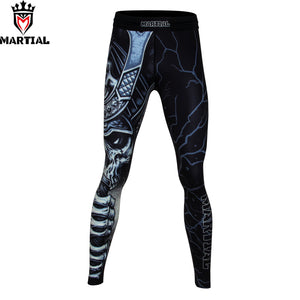 Martial Sublimation Martial Arts Pants Fitness MMA Boxing Pants Running Tights men gym leggings: Martial