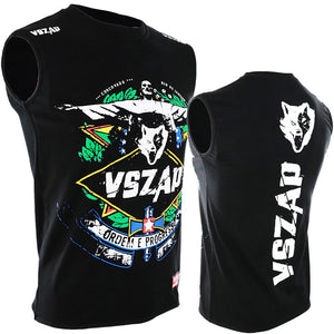 VSZAP RIO SPIRIT Combat fitness vest sleeveless T-shirt MMA Thai boxing martial arts summer men's fight sanda.
