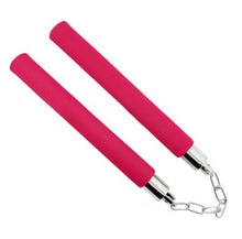 Load image into Gallery viewer, Hot Martial Art Foam Sponge Safe Fitness Nunchakus Karate Ninja Nunchucks with Stainless Steel Chain for Kids kungFu Beginners