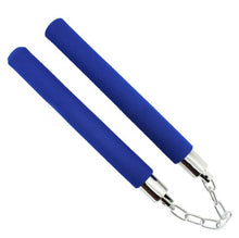 Load image into Gallery viewer, Hot Martial Art Foam Sponge Safe Fitness Nunchakus Karate Ninja Nunchucks with Stainless Steel Chain for Kids kungFu Beginners