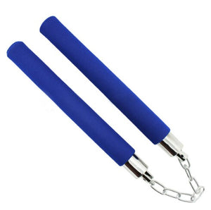 Hot Martial Art Foam Sponge Safe Fitness Nunchakus Karate Ninja Nunchucks with Stainless Steel Chain for Kids kungFu Beginners