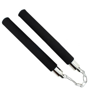 Hot Martial Art Foam Sponge Safe Fitness Nunchakus Karate Ninja Nunchucks with Stainless Steel Chain for Kids kungFu Beginners